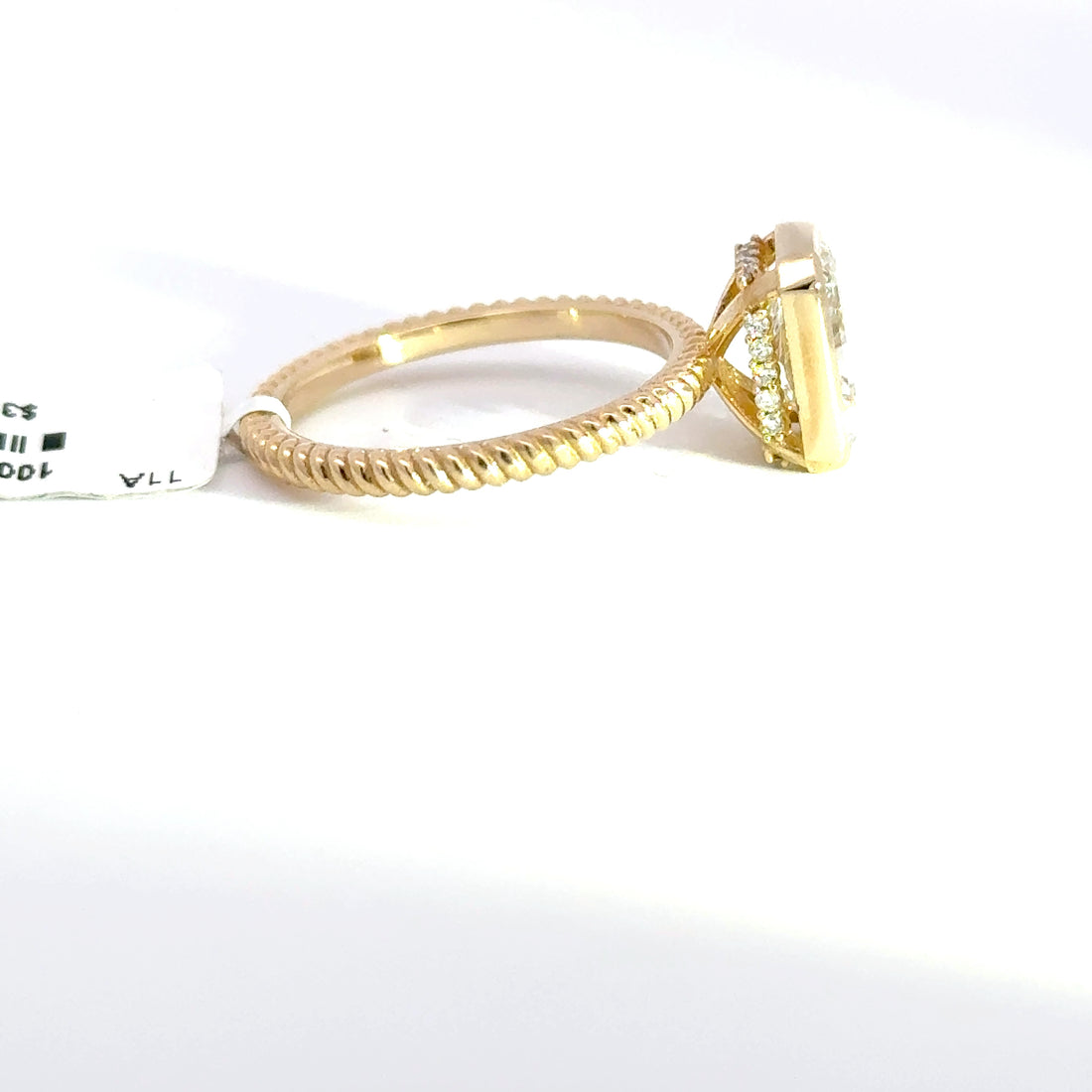 2.16 CTW Radiant-Cut Lab Grown Diamond Engagement Ring