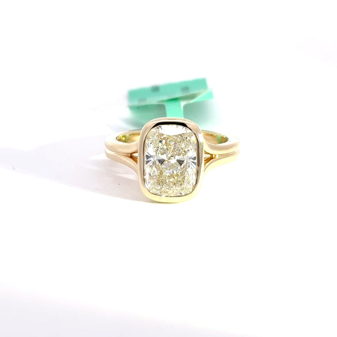 3.03 CTW Elongated Cushion-Cut Lab Grown Diamond Engagement Ring