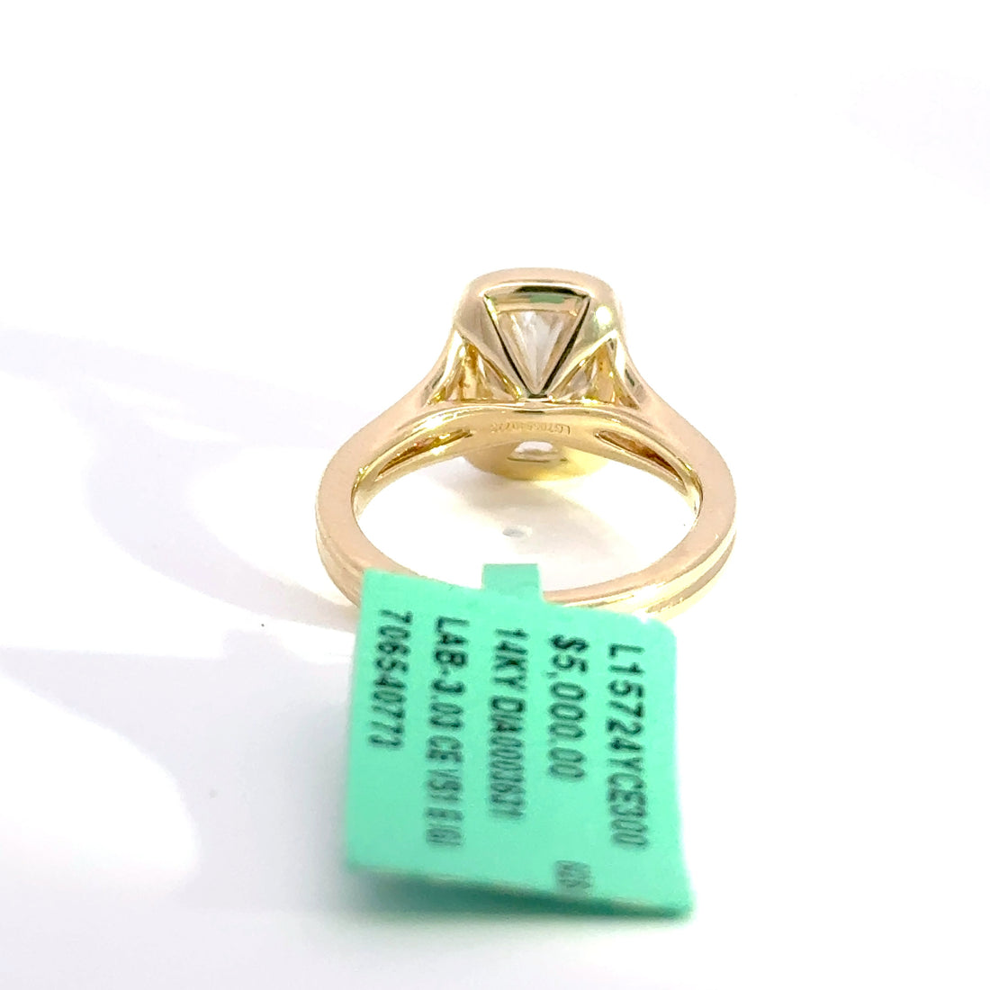 3.03 CTW Elongated Cushion-Cut Lab Grown Diamond Engagement Ring