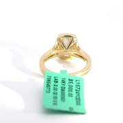3.03 CTW Elongated Cushion-Cut Lab Grown Diamond Engagement Ring view 4