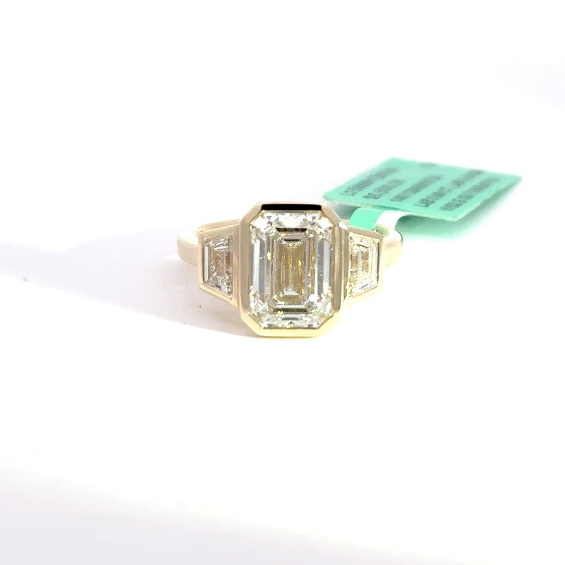 3.72 CTW Emerald-Cut Lab Grown Diamond Engagement Ring