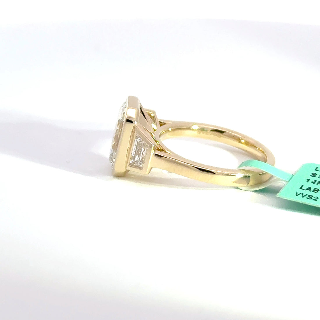 3.72 CTW Emerald-Cut Lab Grown Diamond Engagement Ring