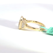 3.72 CTW Emerald-Cut Lab Grown Diamond Engagement Ring view 3