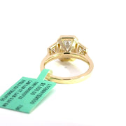 3.72 CTW Emerald-Cut Lab Grown Diamond Engagement Ring view 4