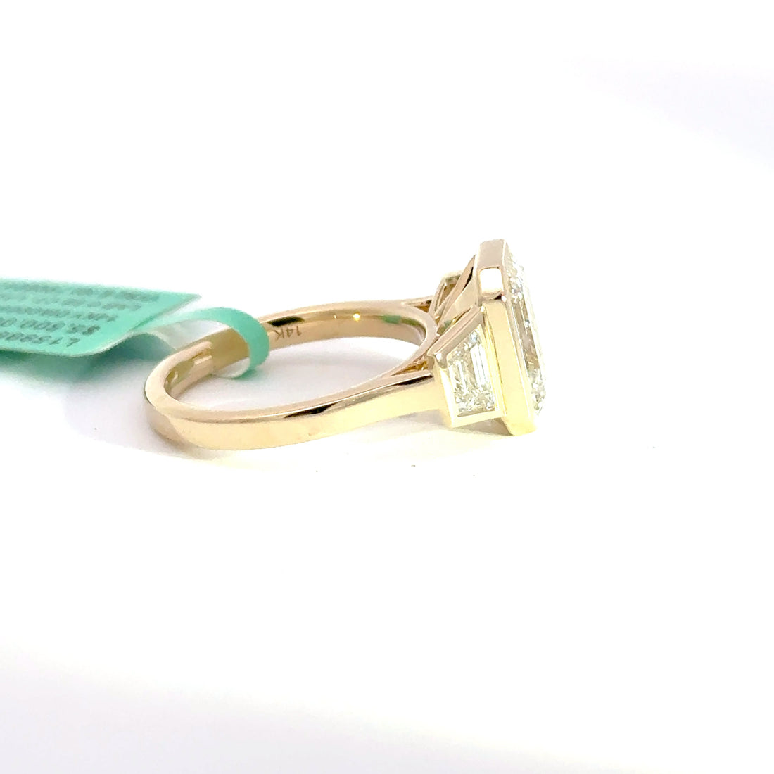 3.72 CTW Emerald-Cut Lab Grown Diamond Engagement Ring