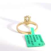 2.09 CTW Oval-Cut Lab Grown Diamond Engagement Ring view 4