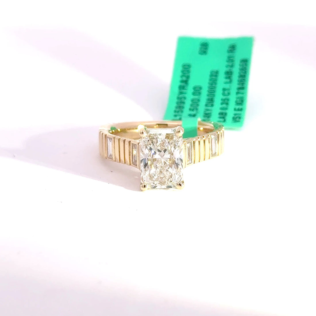 2.36 CTW Radiant-Cut Lab Grown Diamond Engagement Ring