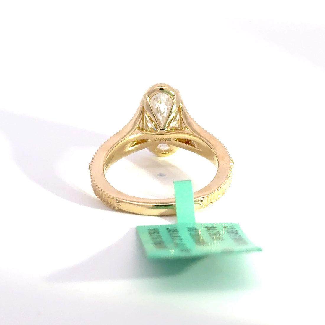 2.27 CTW Oval-Cut (Moval) Lab Grown Diamond Engagement Ring
