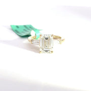 3.53 CTW Emerald-Cut Lab Grown Diamond Engagement Ring view 2