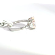 3.96 CTW Fancy Pink Elongated Cushion-Cut Lab Grown Diamond Engagement Ring view 5