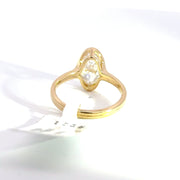 2.02 CTW Oval-Cut (Moval) Lab Grown Diamond Engagement Ring view 4