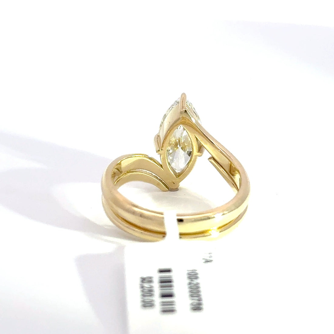 2.17 CTW Marquise-Cut Lab Grown Diamond Engagement Ring