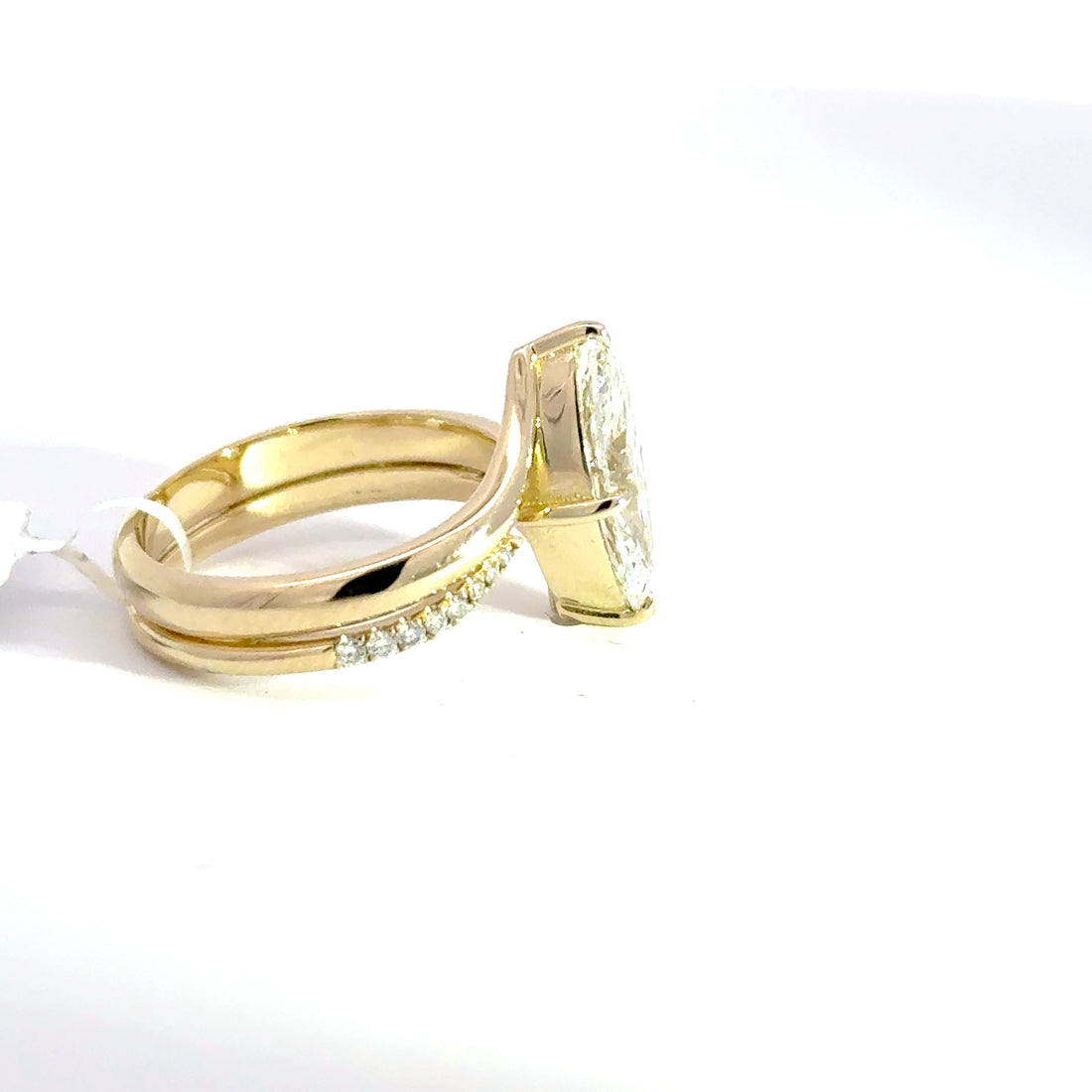 2.17 CTW Marquise-Cut Lab Grown Diamond Engagement Ring