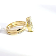 2.17 CTW Marquise-Cut Lab Grown Diamond Engagement Ring view 5