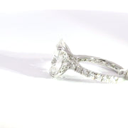 7.97 CTW Oval-Cut Lab Grown Diamond Engagement Ring view 3