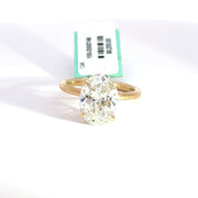 4.24 CTW Oval-Cut Lab Grown Diamond Engagement Ring view 2