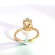 4.24 CTW Oval-Cut Lab Grown Diamond Engagement Ring view 4