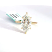 5.20 CTW Marquise-Cut Lab Grown Diamond Engagement Ring view 2