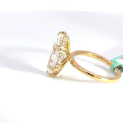 5.20 CTW Marquise-Cut Lab Grown Diamond Engagement Ring view 3