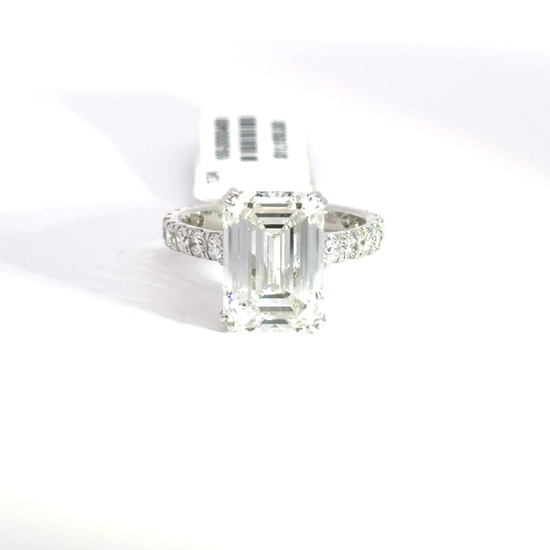 6.69 CTW Emerald-Cut Lab Grown Diamond Engagement Ring