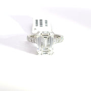 6.69 CTW Emerald-Cut Lab Grown Diamond Engagement Ring view 2