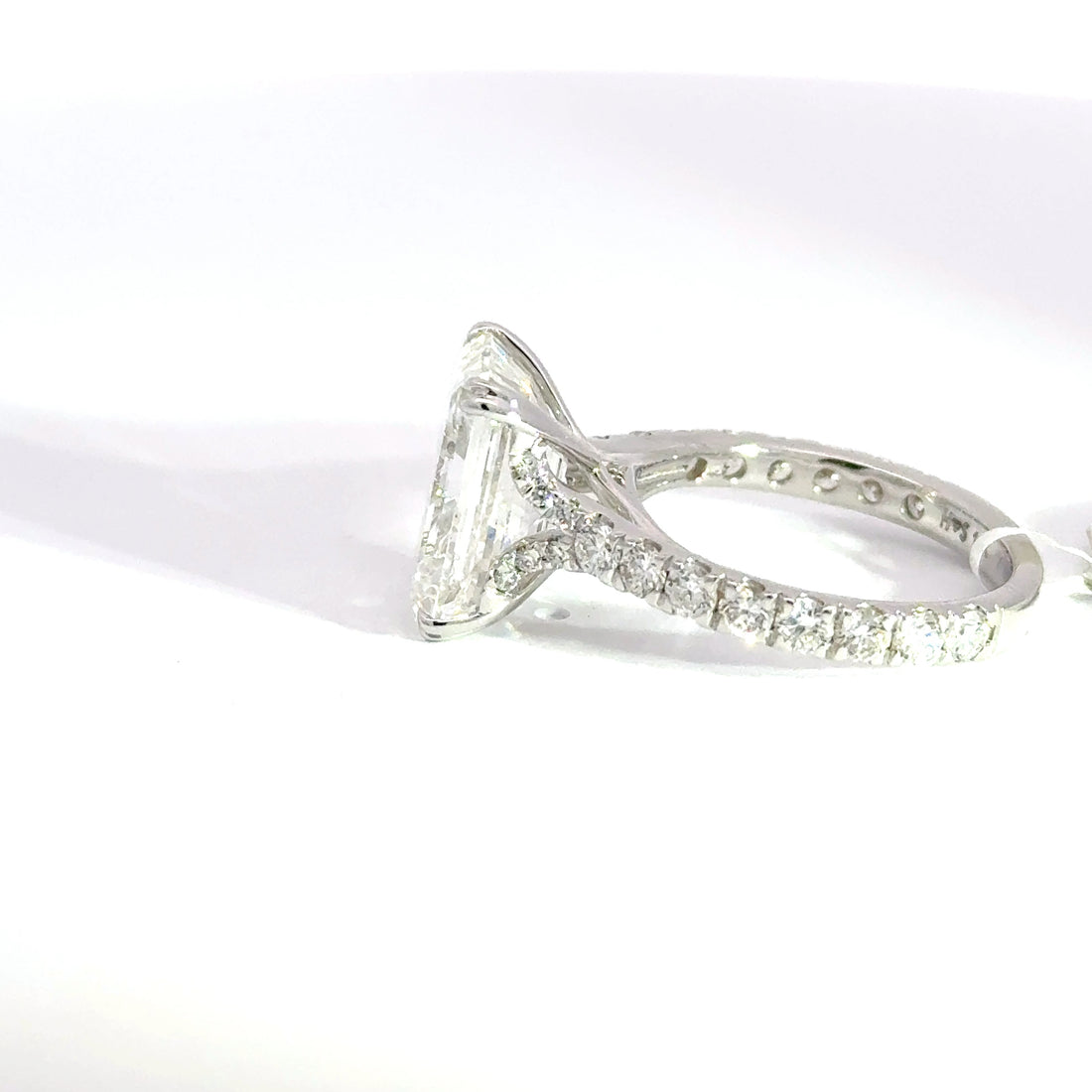 6.69 CTW Emerald-Cut Lab Grown Diamond Engagement Ring