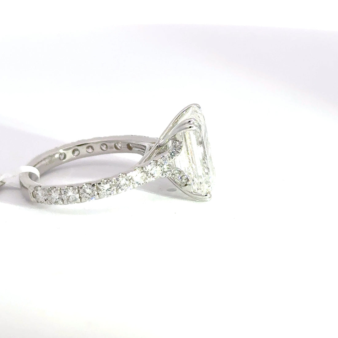 6.69 CTW Emerald-Cut Lab Grown Diamond Engagement Ring