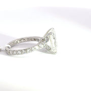 6.69 CTW Emerald-Cut Lab Grown Diamond Engagement Ring view 5