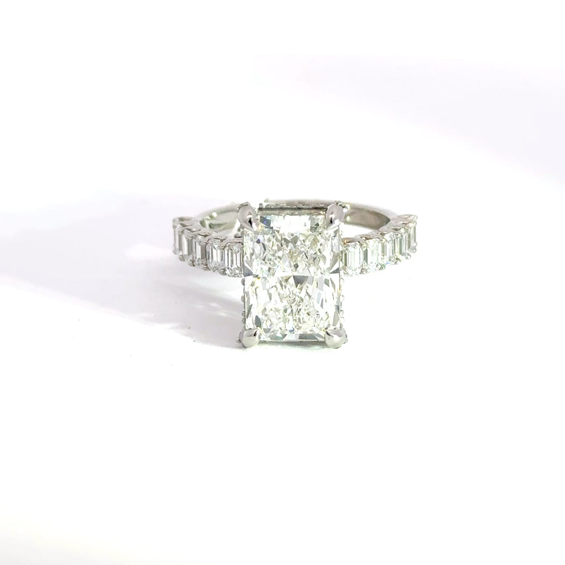 5.53 CTW Radiant-Cut Lab Grown Diamond Engagement Ring