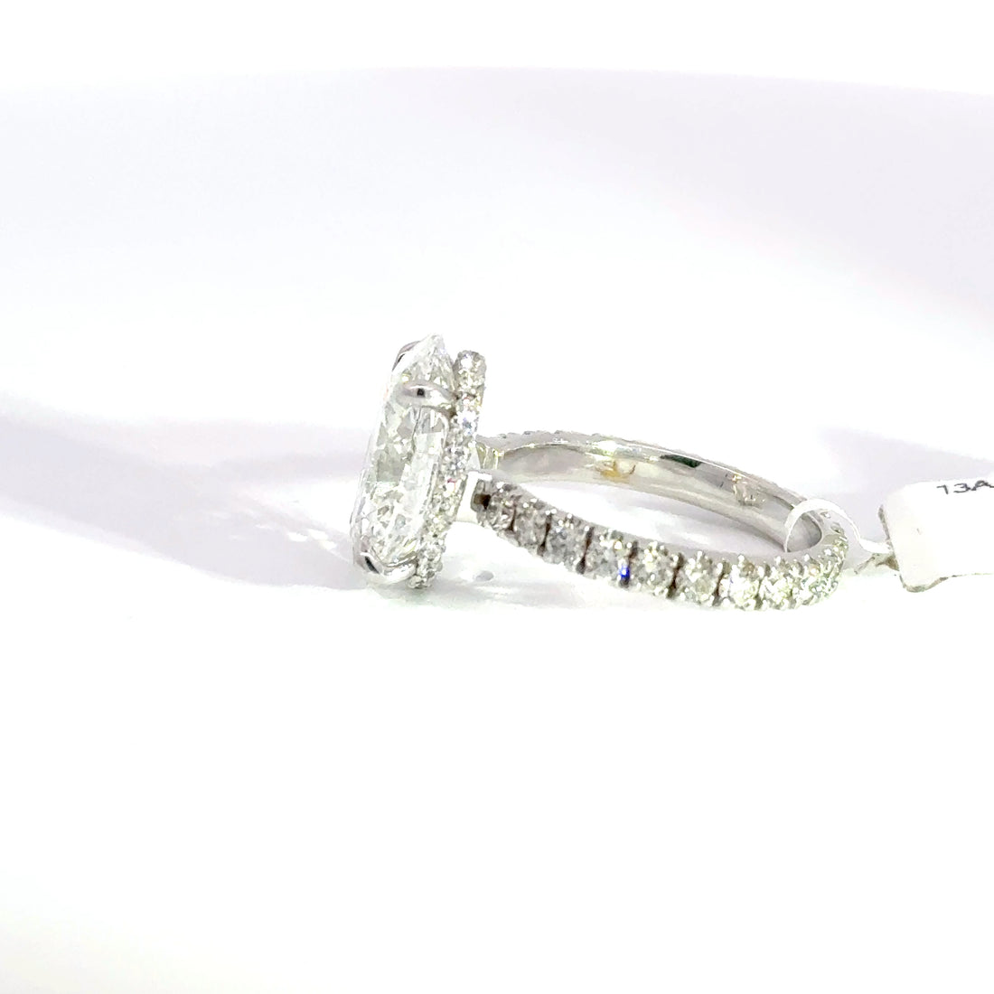 4.94 CTW Oval-Cut Lab Grown Diamond Engagement Ring