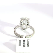 4.94 CTW Oval-Cut Lab Grown Diamond Engagement Ring view 4