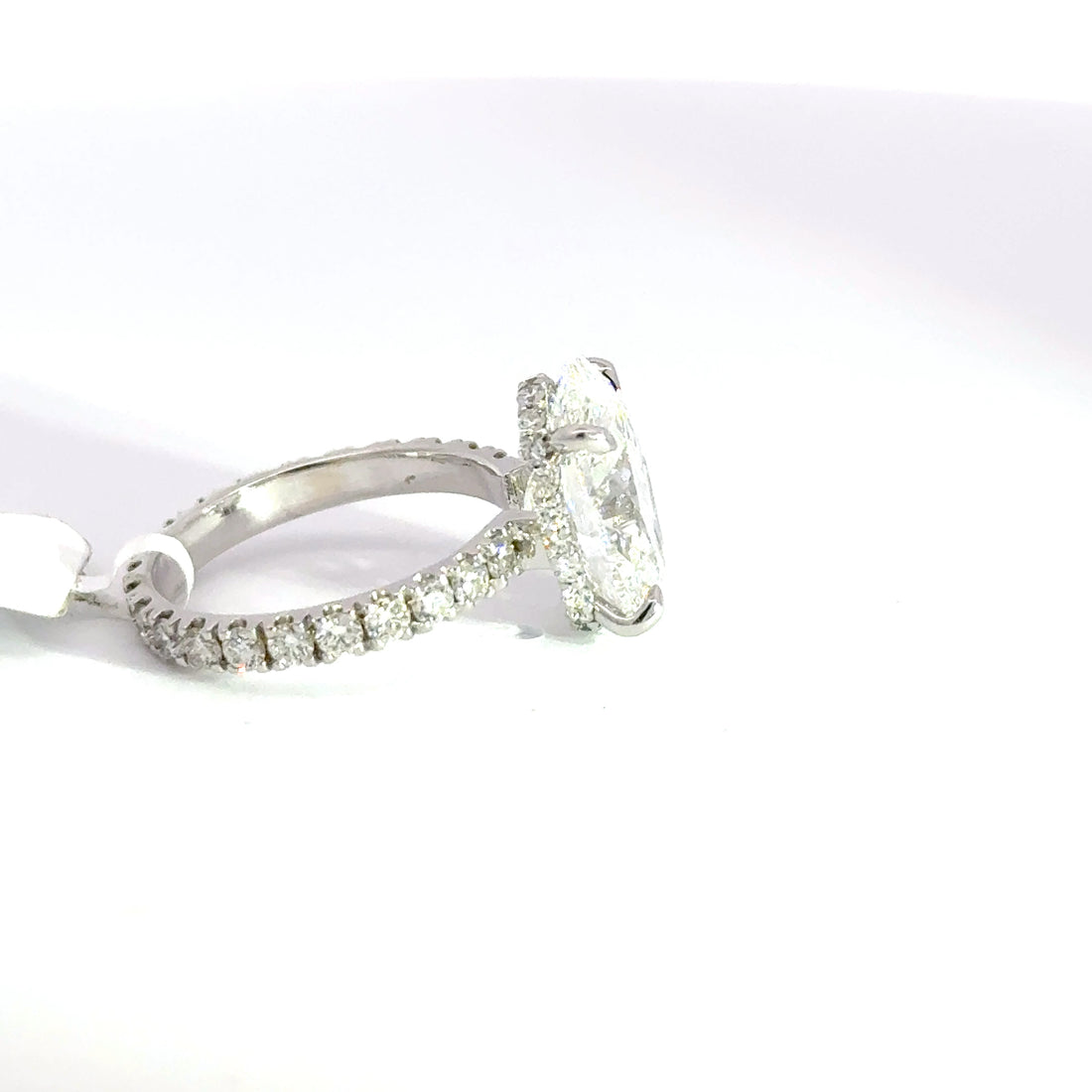 4.94 CTW Oval-Cut Lab Grown Diamond Engagement Ring