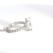 4.94 CTW Oval-Cut Lab Grown Diamond Engagement Ring view 5