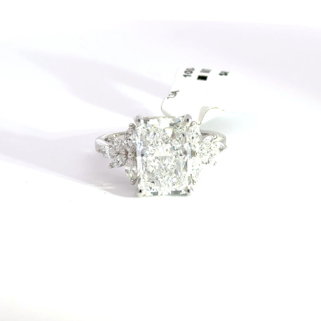4.66 CTW Radiant-Cut Lab Grown Diamond Engagement Ring