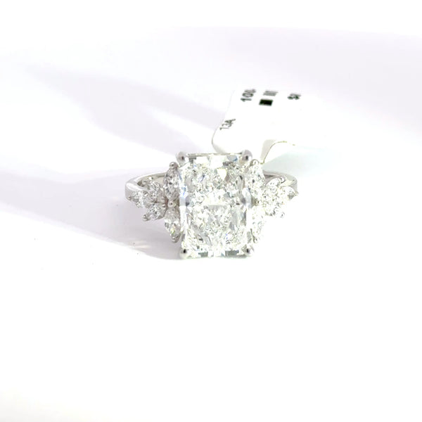 4.66 CTW Radiant-Cut Lab Grown Diamond Engagement Ring