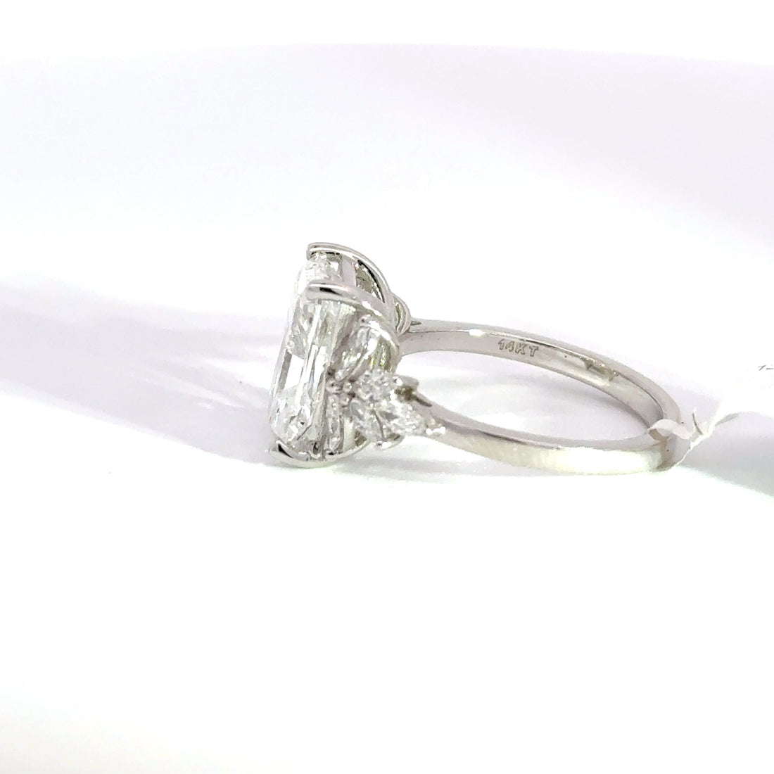 4.66 CTW Radiant-Cut Lab Grown Diamond Engagement Ring