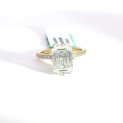 5.19 CTW Emerald-Cut Lab Grown Diamond Engagement Ring view 2