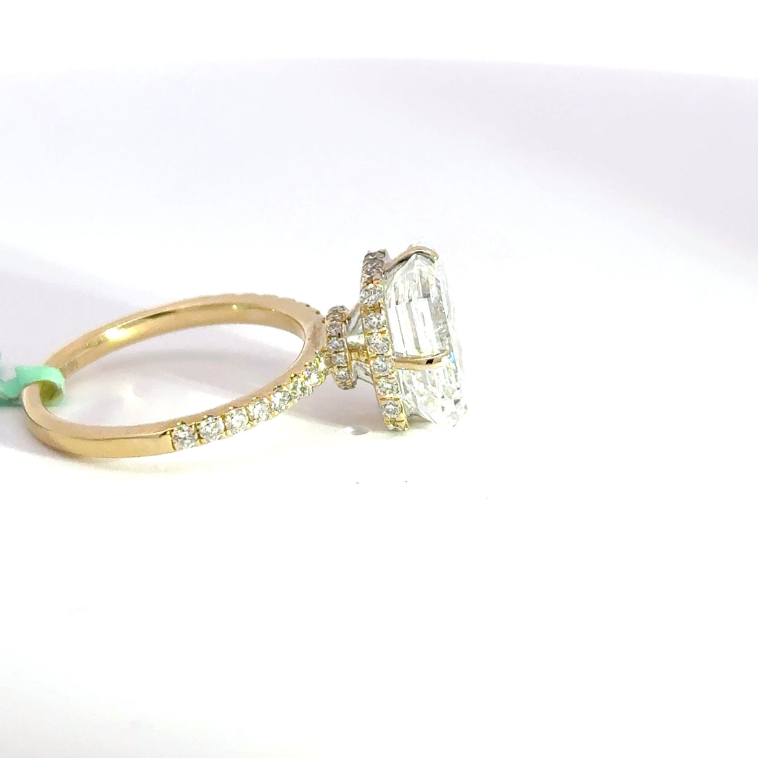 5.19 CTW Emerald-Cut Lab Grown Diamond Engagement Ring