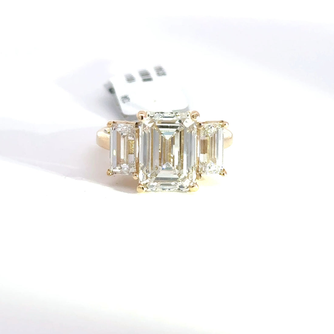 7.03 CTW Emerald-Cut Lab Grown Diamond Engagement Ring