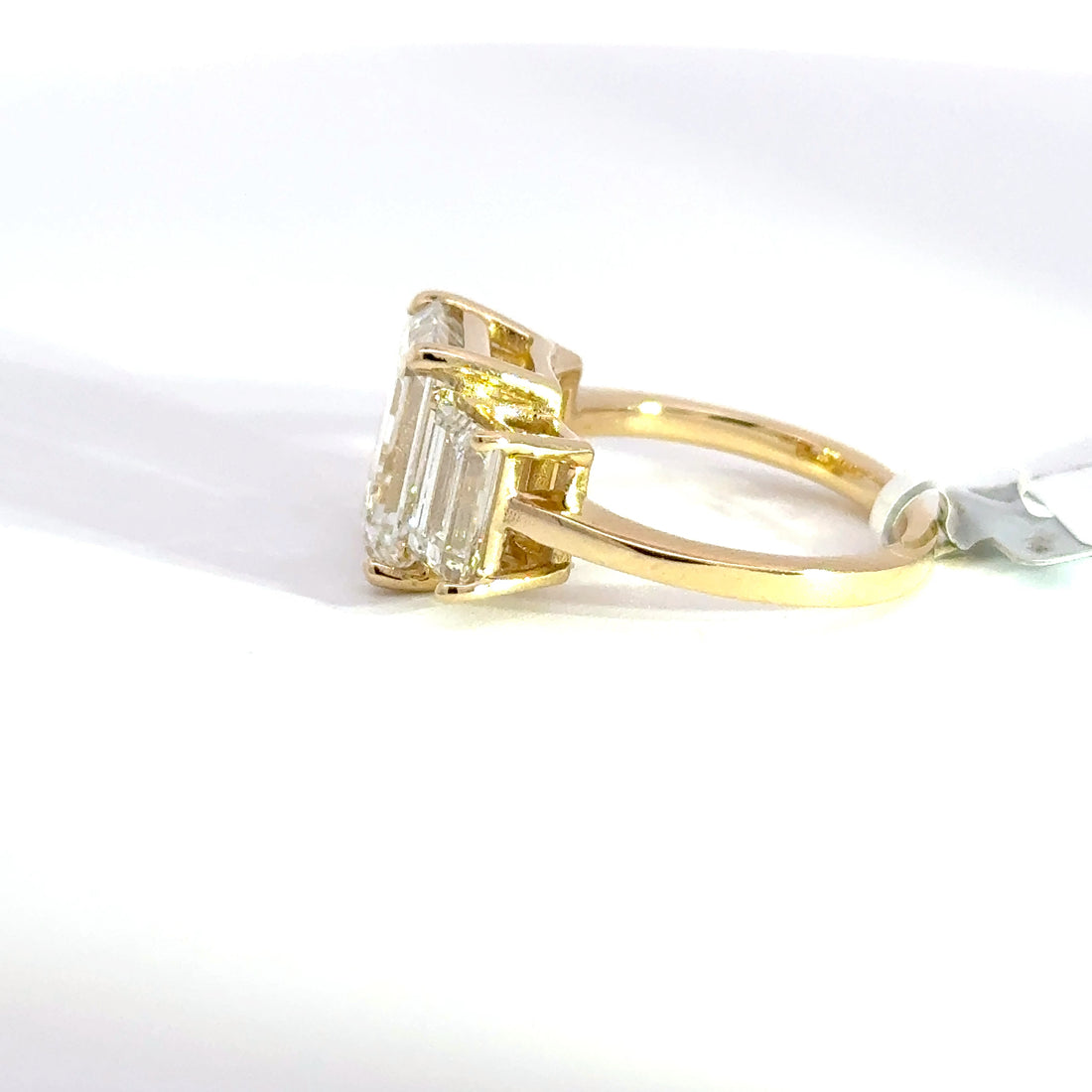 7.03 CTW Emerald-Cut Lab Grown Diamond Engagement Ring