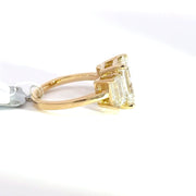 7.03 CTW Emerald-Cut Lab Grown Diamond Engagement Ring view 5
