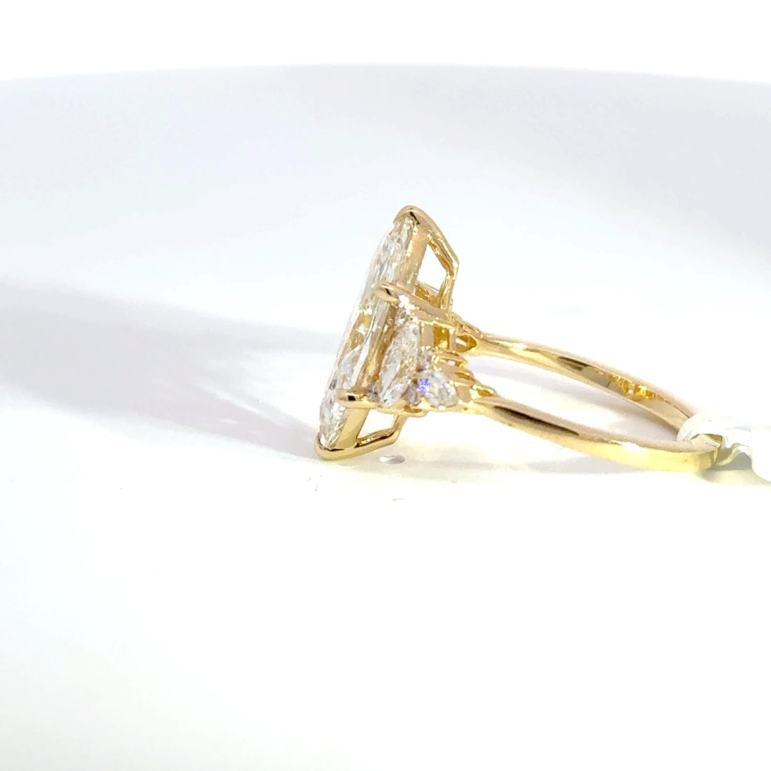 3.60 CTW Marquise-Cut Lab Grown Diamond Engagement Ring