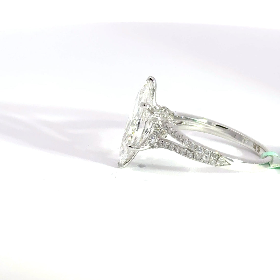 3.49 CTW Marquise-Cut Lab Grown Diamond Engagement Ring