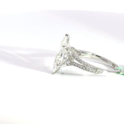 3.49 CTW Marquise-Cut Lab Grown Diamond Engagement Ring view 3