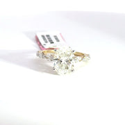 3.92 CTW Oval-Cut Lab Grown Diamond Engagement Ring view 2