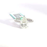 3.21 CTW Pear-Cut Lab Grown Diamond Engagement Ring view 2