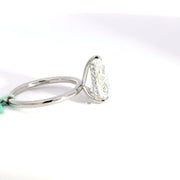 3.21 CTW Pear-Cut Lab Grown Diamond Engagement Ring view 5