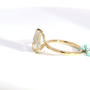 3.22 CTW Pear-Cut Lab Grown Diamond Engagement Ring view 3