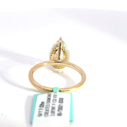 3.22 CTW Pear-Cut Lab Grown Diamond Engagement Ring view 4