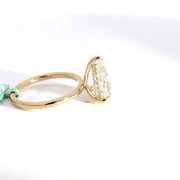 3.22 CTW Pear-Cut Lab Grown Diamond Engagement Ring view 5
